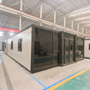 40ft Flat Roof Expandable Container House